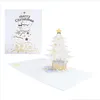 Cartes de voeux Cartes de voeux "Cadeau d'anniversaire Carte stéréo 3D Ornement de Noël Cristal Originalité Cadeaux Saint Valentin" Drop Delive Dh9Pj