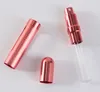 100 pcs Mini Coloré 12 ml Voyage Parfum Atomiseur Rechargeable Vaporisateur En Aluminium Verre Vide Bouteille Portable Outil