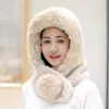 Beretten Winter Warm Bont Hat With Ear Flaps Vrouwen Dikke dop Haped Lady Outdoor Windvrije zachte bantelen voor Russische stijl#G