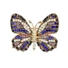 Brooches Butterfly Brooch For Women Rhinestone Broches Pins Fashion Bijouterie Wedding Bridal Jewelry Crystal Hijab Gift