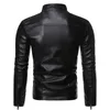 Mens Leather Faux Autumn Brand Causal Vintage Jacket Coat Spring Outfit Design Motor Biker Pocket Pu M4Xl 220909