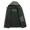 メンズダウンパーカーメンズは暖かい冬のジャケットカシミアフリースインナーコットンパッド男性ウィンドブレーカーフード付きアウトウェアコットンパーカスノーコート220912