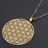 Pendant Necklaces Stainless Steel The Flower Of Life Necklace For Women Wholesale Drop Dainty Fashion Jewelry
