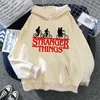 Męskie bluzy bluzy 90. Stranger Things Women Downom Casual Streetwear Hoodie Mężczyznowe ubrania anime harajuku sudadera 220912