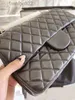 Kvällspåsar CF Crossbody-väskor för kvinnor läder högkvalitativ lyxhandväska varumärkesdesigner klassisk diagonal plånbok lammskinnväska med guld axelkedja 2022