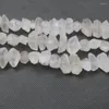 Hänghalsband ca 35 st/sträng naturlig vit rå kvarts kristallpunkt grov topp borrad spik pärla sten pärlor kvinnor halsband