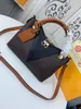 Avondtassen Nieuwe hoogwaardige klassieke damestas, lederen bloemen, dameshandtassen, canvas crossbody portemonnee, damesboodschappen, schoudertassen