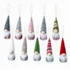 5 PCs/lote de natal pendurado ornamentos de gnomo de natal decorações de árvores artesanais de pelúcia para elfo elfo de elfo elfo decoração de mesa de parede xbjk2209