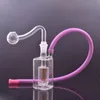 Mini bruciatore a nafta in vetro Bong Water Pipes inline matrix perc 10mm joint Recycler Dab Rig raccoglitore di cenere a nido d'ape Bong con tubo per bruciatore a nafta maschio e tubo flessibile colorato più economico