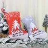 Dekoracje świąteczne Rok pończochy Worek świąteczny Candy Bag Noel do domu Navidad Sock Tree Decor L220912