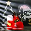 Christmas Decorations Red Antlers Boots Candy Gift Bag Santa Claus Decoration for Home Party Xmas Tree Hanging Ornaments Box 220912