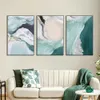 3Panel Abstract Green White Canvas Painting Modern Nordic Wall Art Posters And Prints For Living Room Home Decoration