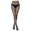 Donne calzini da donna calze floreali sexy da donna Fishnet Erotic Mesh Fantasy Patyhose thights White White With Access High Long Girl