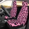 Car Seat Covers Pink Leopard Animal Print Universal Cover Waterproof Suitable For All Kinds Models Polyester Hunting