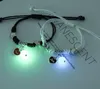 Bracciale luminoso con stella lunare, coppia, corda regolabile, braccialetti per amici abbinati, regali d'amore, gioielli, 2 pezzi/set