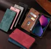 Multi Card Slots Cases for iPhone 14 13 12 11 Pro Max plus mini Wallet Case Zipper Flip Leather