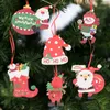 Christmas Decorations Year Ornament Wooden Hanging Pendant Car Tree For Home Kids Gift 220912