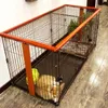 犬小屋のペン鍛造鉄のリビングルーム犬の家モダンミニマリストのアパートペットケージ通気性家庭猫フェンスクリエイティブドッグスケネルT220912