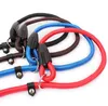 Pet Dog Nylon Adjustable Collars Training Loop Slip Leash Rope Lead Small Size Red Blue Black Color SN4154