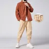 Men's Pants 2022 Men Cotton Linen Jogger Trousers Streetwear Casual Man Harem Solid Color Cargo Oversized Men's Clothing