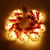 Décorations de Noël Bonhomme de neige LED Guirlande lumineuse Joyeux pour la maison Ornement d'arbre de Noël Cadeaux de Noël Navidad 220912