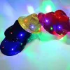 LED -jazzhattar som blinkar upp LED Fedora Trilby -paljetter Caps Fancy Dress Dance Party Hats unisex hip Hop Lamp Laminous Hat FY3870 912