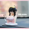 New Anime Car Sticker Chest Shaking Ornament Car Interior Motorcycle Bicycle Toys Boobs Decoration Stickers Accessories2628791