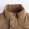 Herrjackor plus storlek militär bomber jacka män våren hösten casual multi-pocket pilot manlig armé last flygmens m-6xl 220912