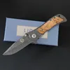 Damascus Liome 339 Tactical Folding Knife Outdoor Camping Hunting Knives Defense Pocket Portable EDC Tool