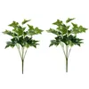 Dekorative Bl￼ten k￼nstliche falsche Zweige Bl￤tter gr￼n gr￼nes St￤ngel Blattstamm Bouquet Fauxs Ficus Pflanzen Eukalyptus Spray Efeu Dekor