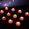 UPS Zucca LED Luce Decorazione di Halloween Ornamenti Ragno Candela senza fiamma Lampada da notte tremolante Forniture per decorazioni per bar per feste festive