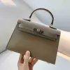 حقائب مصمم الأكياس Hermee Kellies امرأة 2022 Super Mini Leather Palm Print Second Generique Span
