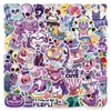 Emballage cadeau 50pcs auto-créé dessin animé Style gothique drôle Graffiti autocollants compartiment à bagages Scooter étui de téléphone portable enfants