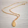 Collana religiosa vintage con ciondolo Vergine Maria, lega rotonda, medaglione cattolico, preghiera, regalo di gioielli per uomo e donna