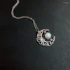 Pendentif Colliers Creative Vintage Moonstone Witchy Femmes Parti Wiccan Bijoux Chaîne Déclaration Collier Cadeau D'anniversaire En Gros