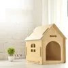 Canetas de canis Casas de c￣es modernas de madeira Four Seasons Universal House for Dogs Indoor Kennels Outdoor Multipluse Furposed House House MC 220912