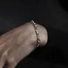 Классическая сеть мужская S925 Серебряное серебряное серебряное простые браслет с развязкой сети подарки по случаю дня рождения подарки в стиле моды хип -хоп ювелирные изделия