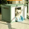 kennels pens Outdoor Garden Dog Houses Waterproof Dogs Kennels Puppy Den Creative Courtyard Cat Villa Four Seasons Universal Pet Supplies T 220912