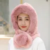 Beretten Winter Warm Bont Hat With Ear Flaps Vrouwen Dikke dop Haped Lady Outdoor Windvrije zachte bantelen voor Russische stijl#G