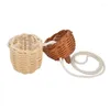 Opbergtassen rattan mandtas klein taille materiaal voor baby po neonatale pography props