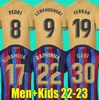 50%off 2023 tee Camisetas de football LEWANDOWSKI PEDRI ADAMA AUBA soccer jersey FERRAN 22 23 ANSU FATI 2022 GAVI RAPHINHA barcelona DEST kit shirt men kids sets