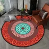 Tapijten Marokko Stijl Ronde Voor Woonkamer Slaapkamer Antislip Vloermat Jacquard Patroon Home Decor Karpetten Kind tapijt