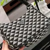 Evening Bags Underarm Bags Women Triangle Print Handbag Shoulder Leather Luxury Designer Brand Crossbody Female Purses 220324