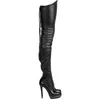 Stövlar Rumbidzo Fashion Women Boots sträcker sig över knäet High Sexy Ladies Party High Heels Platform Shoes Woman Dress Plus Size 220912