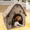 Питомники ручки Портативная собачья дом складная зима теплое домашнее гнездо гнездо палатка кошачья щенка