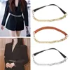 Belts Fashion Women Belt Thin Waistband Alloy Chain Ring Waist Strap For Girls Dresses Skirts