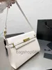 borse firmate Quality Highs Designer di lusso Borsa in pelle di struzzo Donna Trendy Wild Crossbody Vintage Tofu Underarm Bag 2023