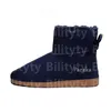 Diseñador mujer botas para la nieve zapatos de invierno mantener el calor Zapato triple negro castaño rosa azul marino moda clásico tobillo bota corta para mujer damas niñas botines GAI 36-41