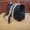 2022 Lüks çanta omuz çantası markası loulou y şekilli tasarımcı dikiş deri bayanlar metal zincir siyah kapaklı haberci zincir çantalar kutusu toptan