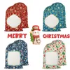 Sublimatie Santa Sacks Kerst Gepersonaliseerde Buffalo Plaid Sublimation Drawtring Candy Bags SN6782